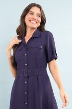 Vestido Chemisiee Liso - Imagem 4
