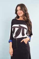 Malha Raglan Estampada
