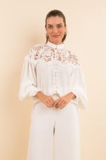 Camisa Renda Guipure