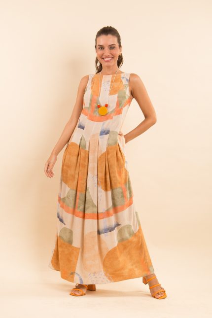 Vestido Longo Estampado