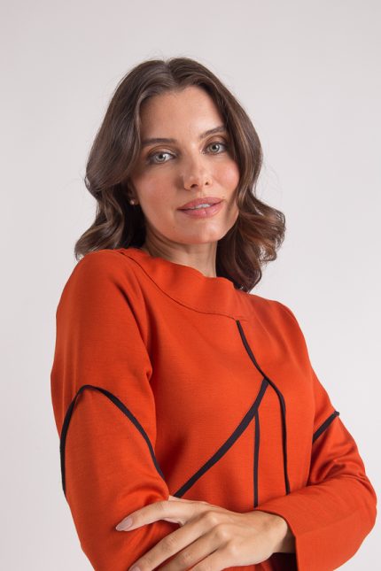 Blusa Malha Recortes
