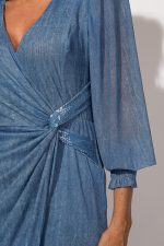 Vestido Transpassado Paetê - Imagem 3
