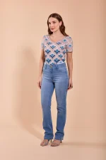 Calça Jeans Reta
