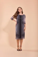 Vestido Tule Estampado - Imagem 5