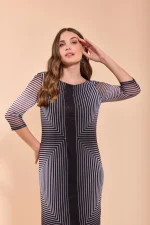 Vestido Tule Estampado