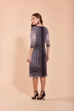 Vestido Tule Estampado - Imagem 4