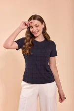 Malha Baby Look Strass - Imagem 3