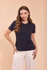 Malha Baby Look Strass - Imagem 2