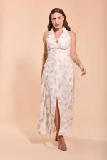 Vestido Folhas Bordadas - Imagem 2