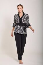 Camisa Animal Print Elegante – Moderna, sem esforço - Imagem 2