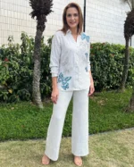 Calça Estampa Linho - Imagem 2